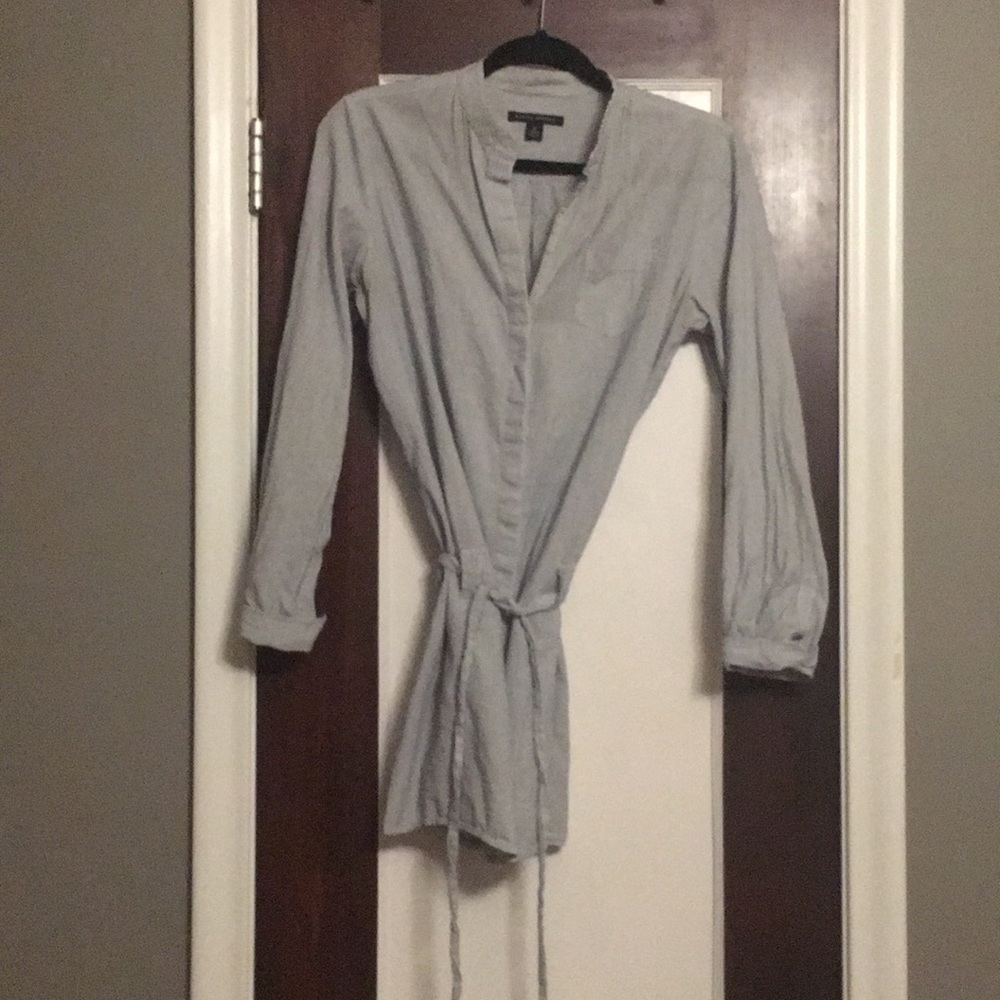 Blue and white stripe tunic (cotton)